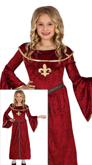 Costume da principessa ragazza Medioevo
