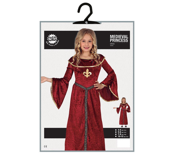 Costume da principessa ragazza Medioevo