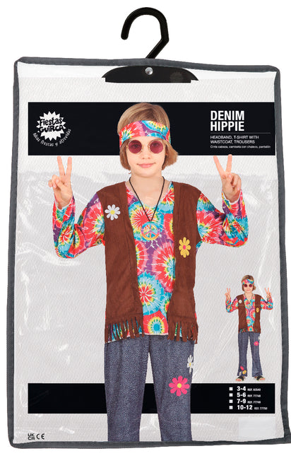Costume Hippie Ragazzo Fiori