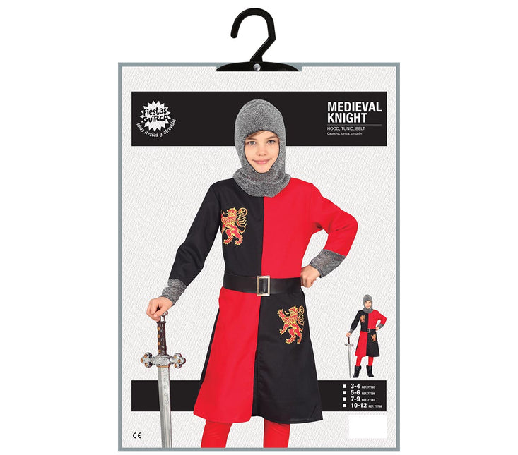 Costume da cavaliere ragazzo Medioevo