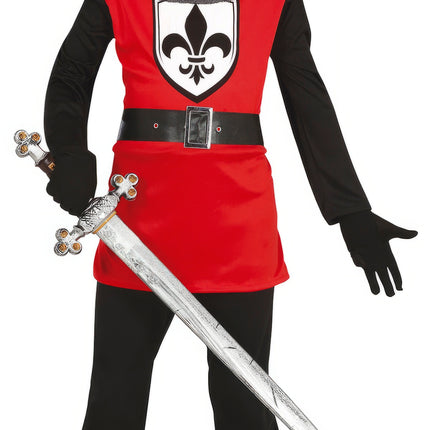 Costume da cavaliere bambino rosso