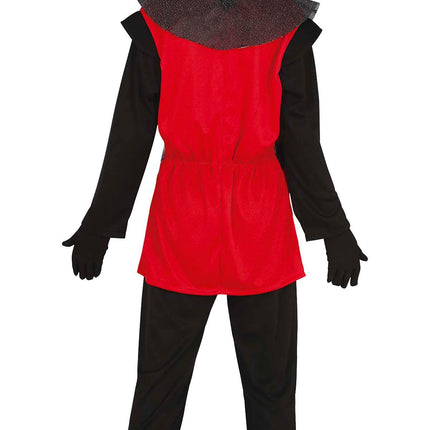 Costume da cavaliere bambino rosso