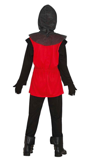 Costume da cavaliere bambino rosso