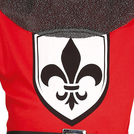 Costume da cavaliere bambino rosso