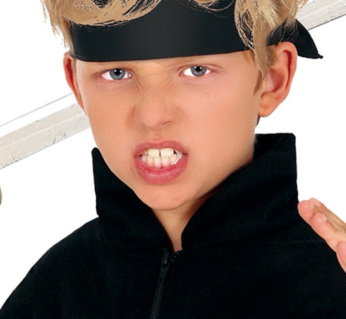 Costume Ninja Ragazzo Arancione Nero