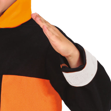 Costume Ninja Ragazzo Arancione Nero