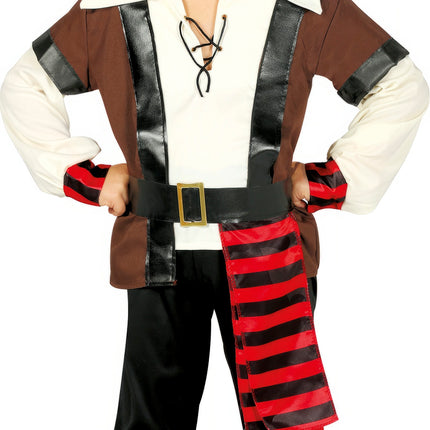 Costume da pirata Brown Boy