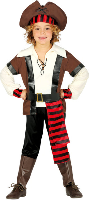 Costume da pirata Brown Boy