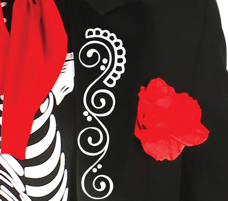 Costume messicano da uomo scheletro
