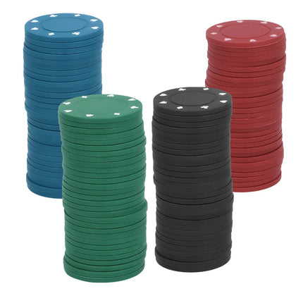 Set per il gioco alcolico "Drinking Poker" (120 fiches da poker, 1 mazzo di carte da gioco, 4 bicchierini da shot)