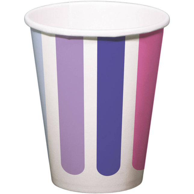 Bicchieri di carta Stripetastic 250ml /8