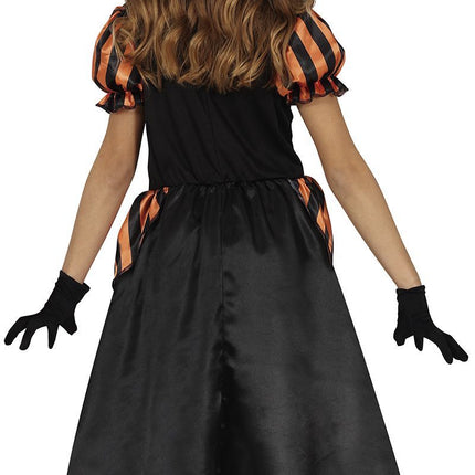 Costume da strega di Halloween Ragazza Zucca Arancione