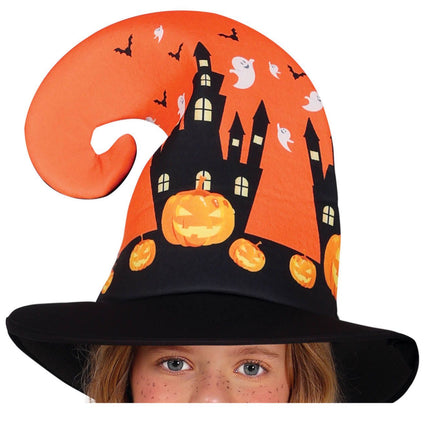 Costume da strega di Halloween Ragazza Zucca Arancione