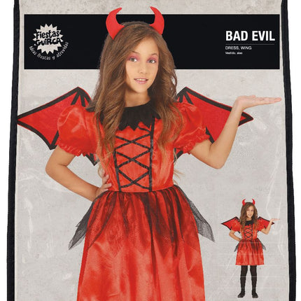 Costume di Halloween da Diavolo Ragazza Rosso