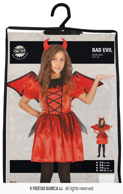 Costume di Halloween da Diavolo Ragazza Rosso