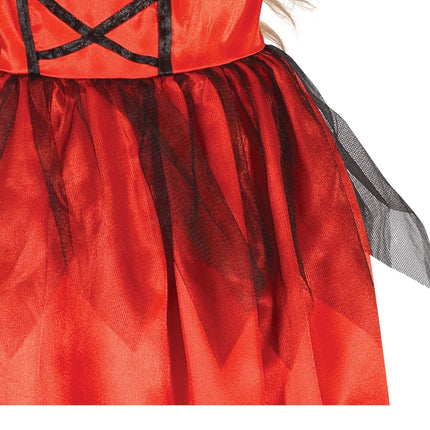 Costume di Halloween da Diavolo Ragazza Rosso