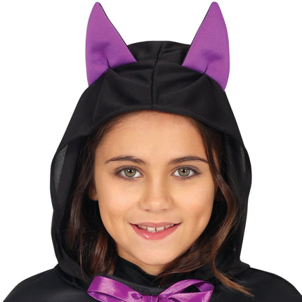 Poncho di Halloween per ragazze pipistrello