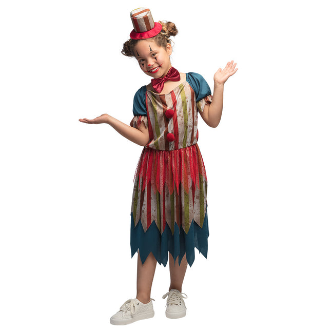 Vestito Halloween Ragazza Clown