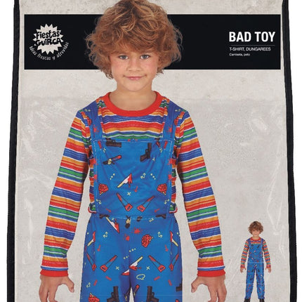 Costume di Halloween da bambola bambino blu