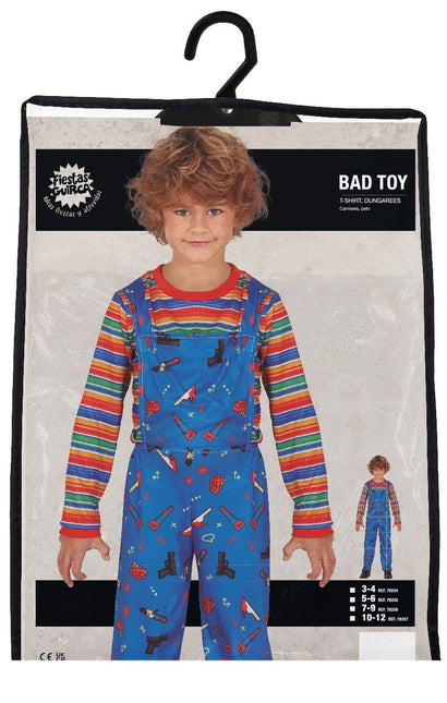 Costume di Halloween da bambola bambino blu