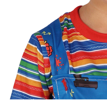 Costume di Halloween da bambola bambino blu
