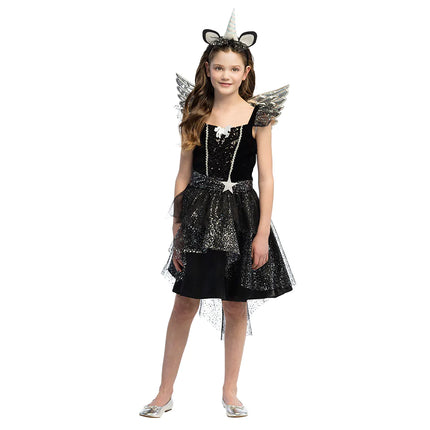 Vestito da unicorno per bambina nera