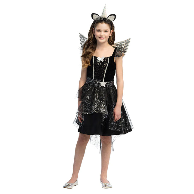 Vestito da unicorno per bambina nera