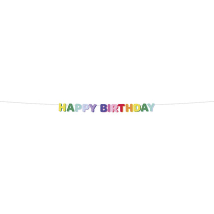 Ghirlanda di lettere Happy Birthday 1,7 m