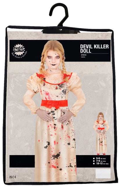Vestito Halloween Ragazza Diavolo Assassino