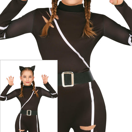 Costume Halloween Ragazza Gatto