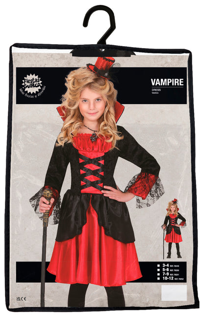 Vestito Halloween Ragazza Vampiro