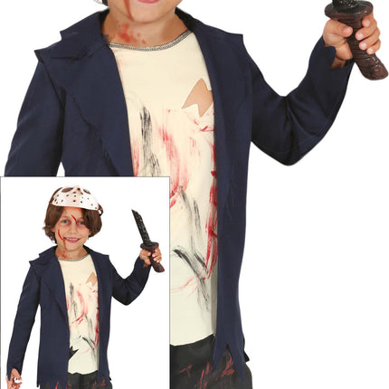 Costume di Halloween da ragazzo assassino