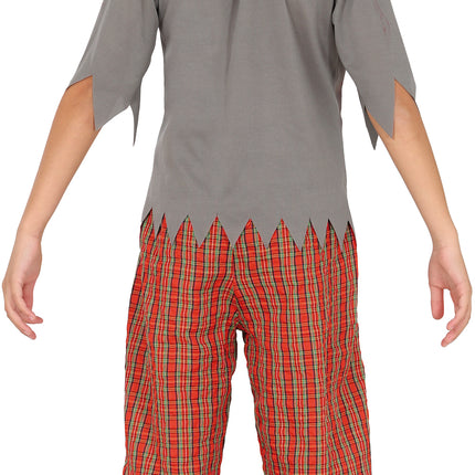 Costume di Halloween da ragazzo zombie studioso