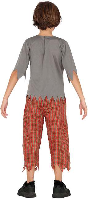 Costume di Halloween da ragazzo zombie studioso