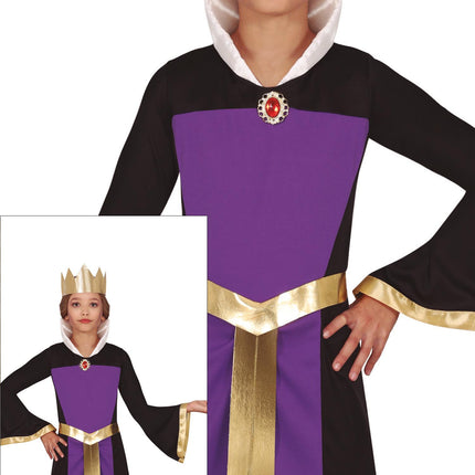 Vestito di Halloween Viola Ragazza Regina
