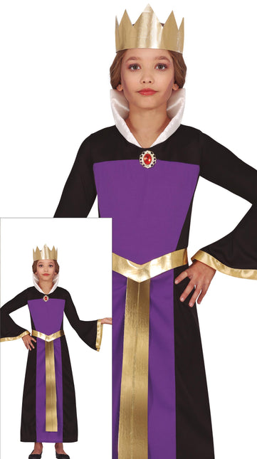 Vestito di Halloween Viola Ragazza Regina