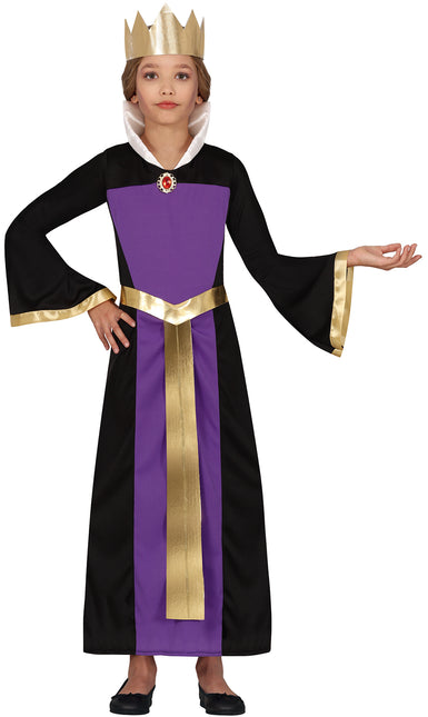 Vestito di Halloween Viola Ragazza Regina