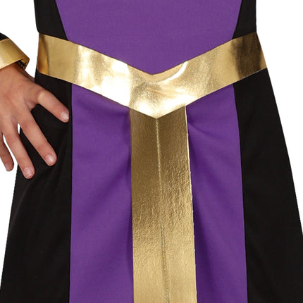 Vestito di Halloween Viola Ragazza Regina