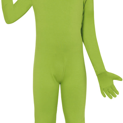 Tuta aliena bambino verde