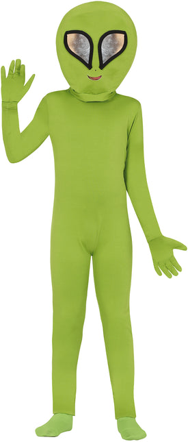 Tuta aliena bambino verde