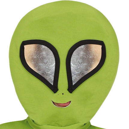 Tuta aliena bambino verde