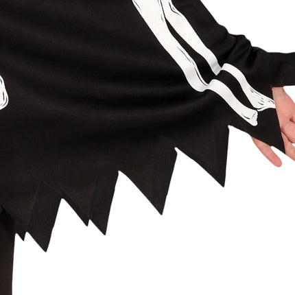 Costume Halloween Bambino Scheletro Poncho