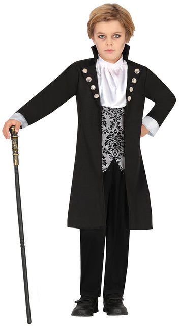 Costume di Halloween da ragazzo nero vampiro