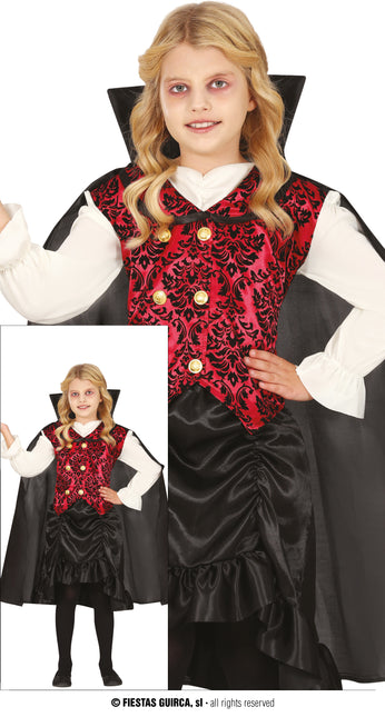 Costume Halloween Ragazza Vampiro