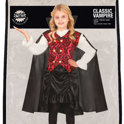 Costume Halloween Ragazza Vampiro
