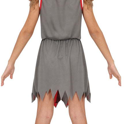 Vestito Halloween Ragazza Zombie Cheerleader
