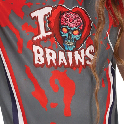 Vestito Halloween Ragazza Zombie Cheerleader