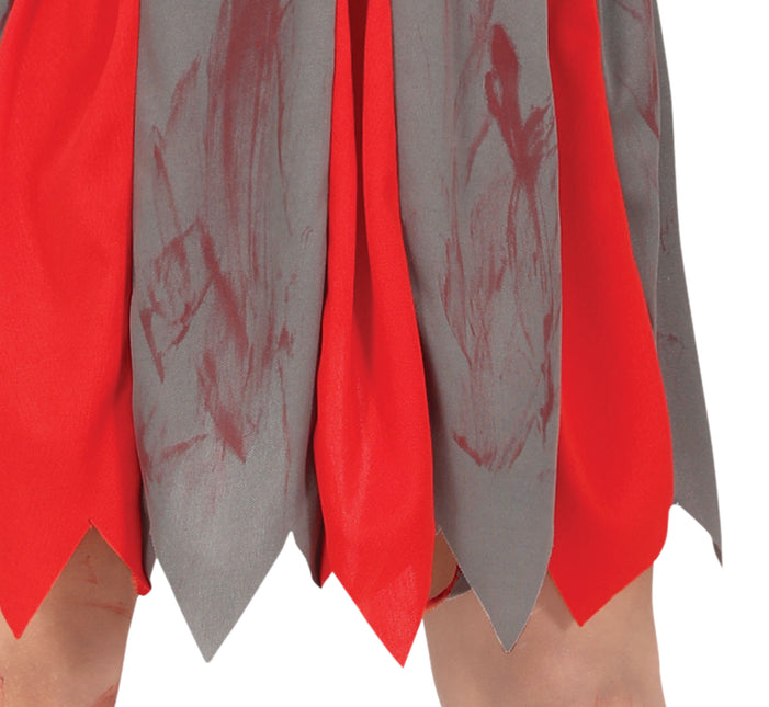 Vestito Halloween Ragazza Zombie Cheerleader