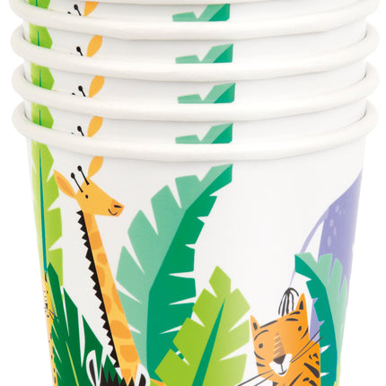 Bicchieri di carta da 9 oz Animal Safari, 8ct