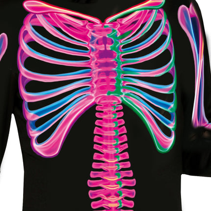 Costume Halloween Bambino Scheletro Neon